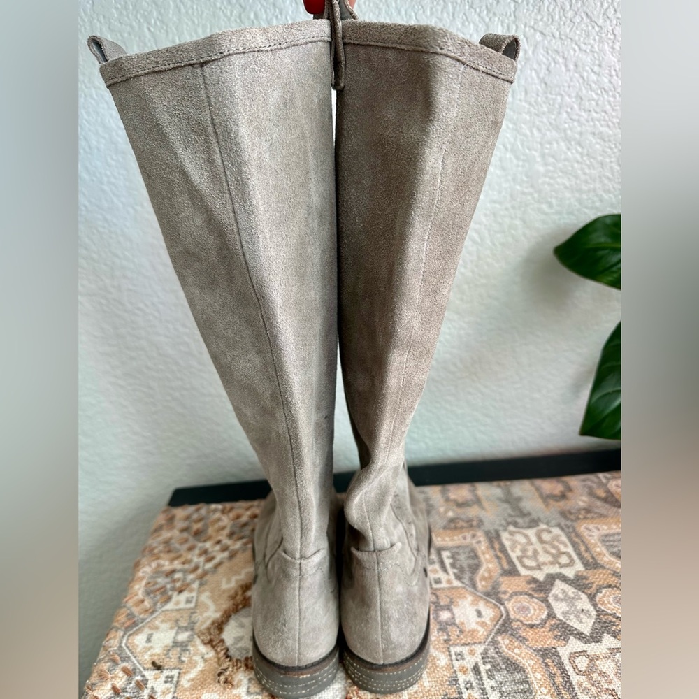 OTBT Putney tan suede leather southwestern equestrian riding boots shoes size 7 - Picture 3 of 5
